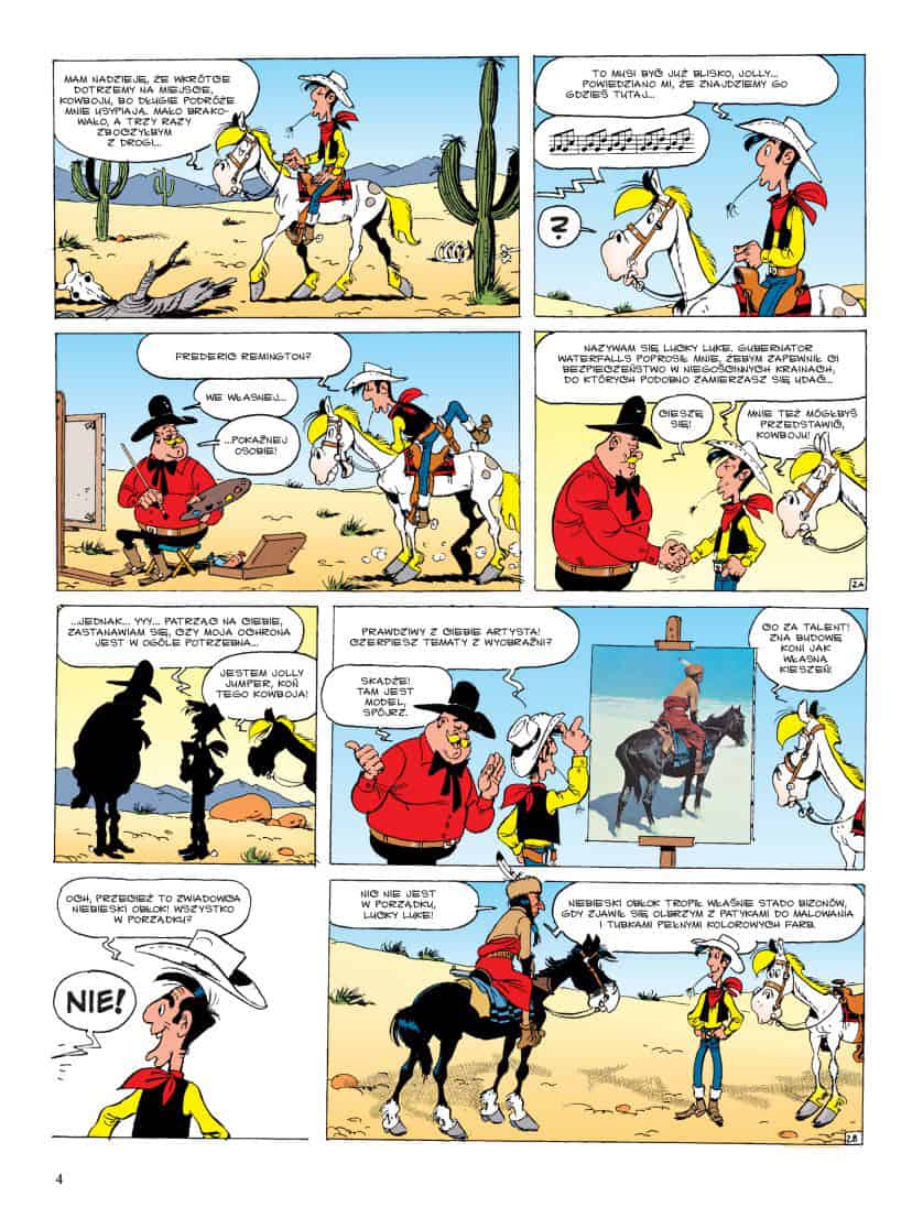 Sztuka Dzikiego Zachodu Recenzja Komiksu Lucky Luke Artysta Malarz