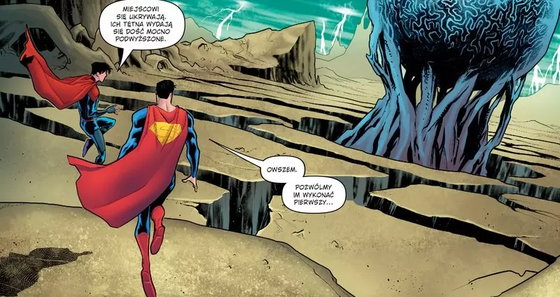 Superman: Ten, który spadł recenzja komiksu - przykładowa plansza