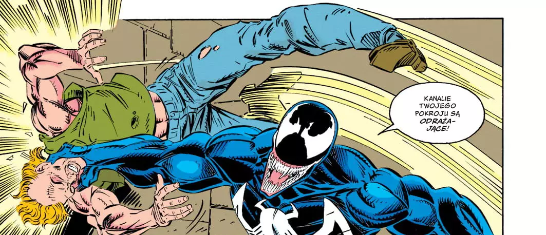 Venom: Zabójczy obrońca recenzja komiksu - przykładowy rysunek