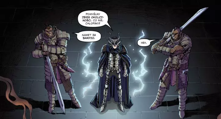 Dungeons and Dragons: Legendy Wrót Baldura tom 1 recenzja komiksu - przykładowy rysunek.