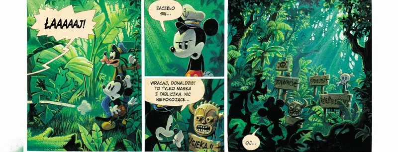 Niesamowita przygoda Myszki Miki: Straszna Wyspa recenzja - przykładowy rysunek.