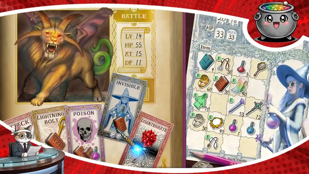 Interfejs walki i system przedmiotów w grze Veritas Tales: Witch of the Dark Castle, która zadebiutuje na rynku już 9 lipca, oferując graczom unikalne wyzwania.