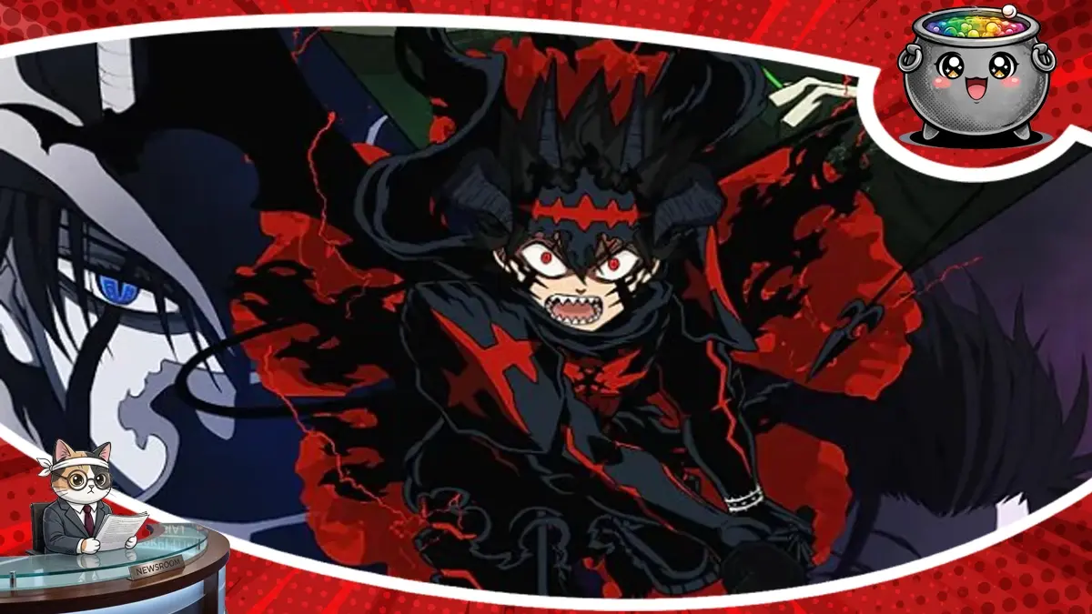 Efektowna grafika z anime Black Clover, zapowiadająca długo wyczekiwany drugi sezon, który powróci w październiku 2026 roku wraz z kluczową ekipą twórców.
