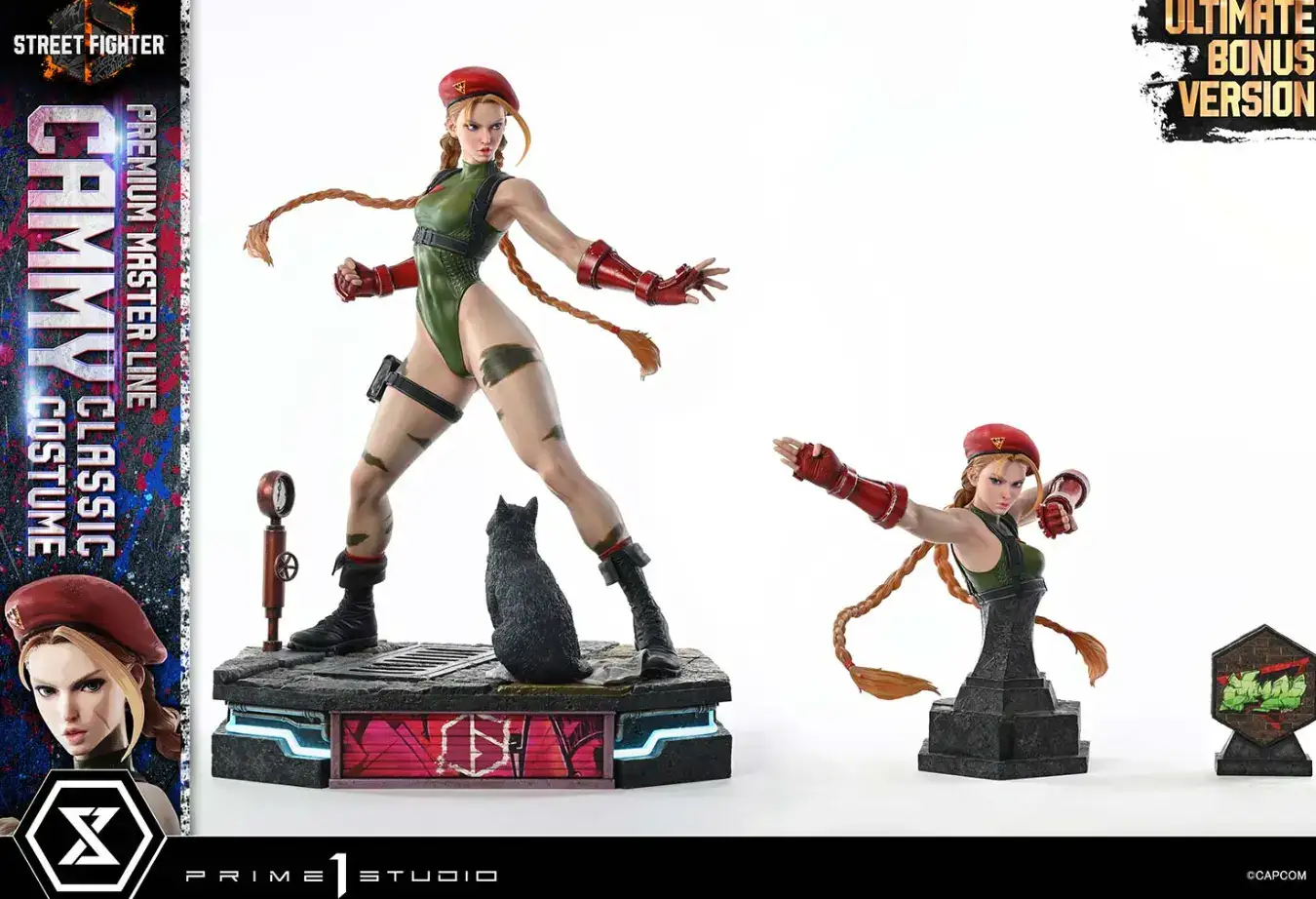 Kolekcjonerska figurka Cammy z serii Street Fighter w wersji Premium Master Line Ultimate Bonus