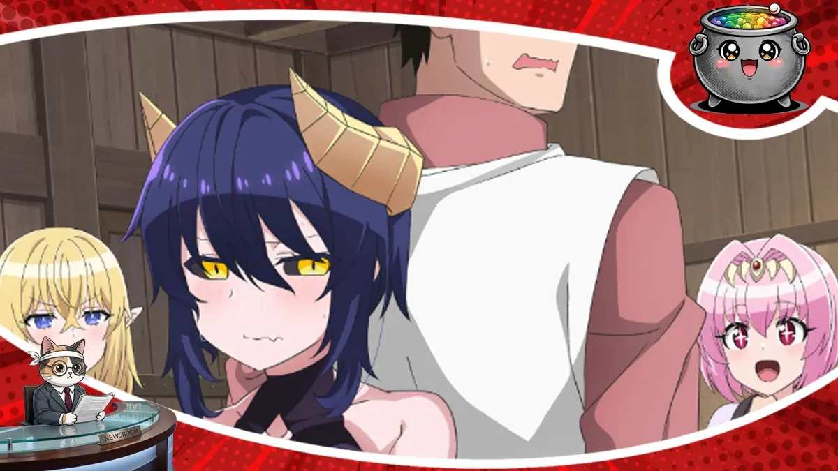Zaskakująca scena z anime I’m Dating a Dark Summoner, kontrowersyjnej komedii romantycznej od HIDIVE, której premiera zaplanowana jest na październik 2026 roku.