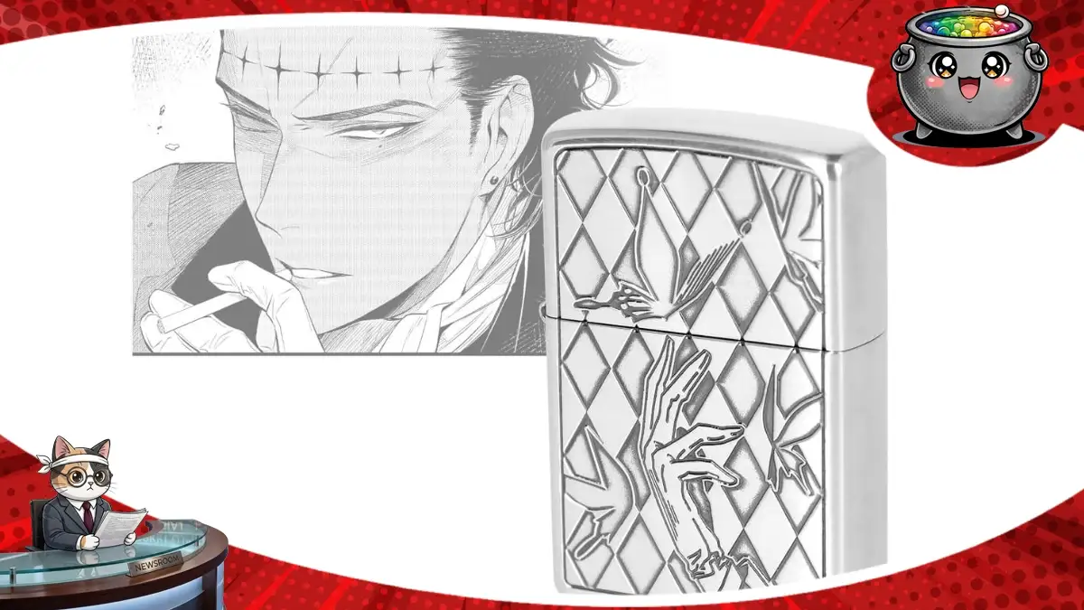 Elegancka kolekcjonerska zapalniczka Zippo z motywami z serii D.Gray-man, prezentująca precyzyjny grawer w połączeniu z ilustracją postaci, idealny gadżet dla fanów anime.