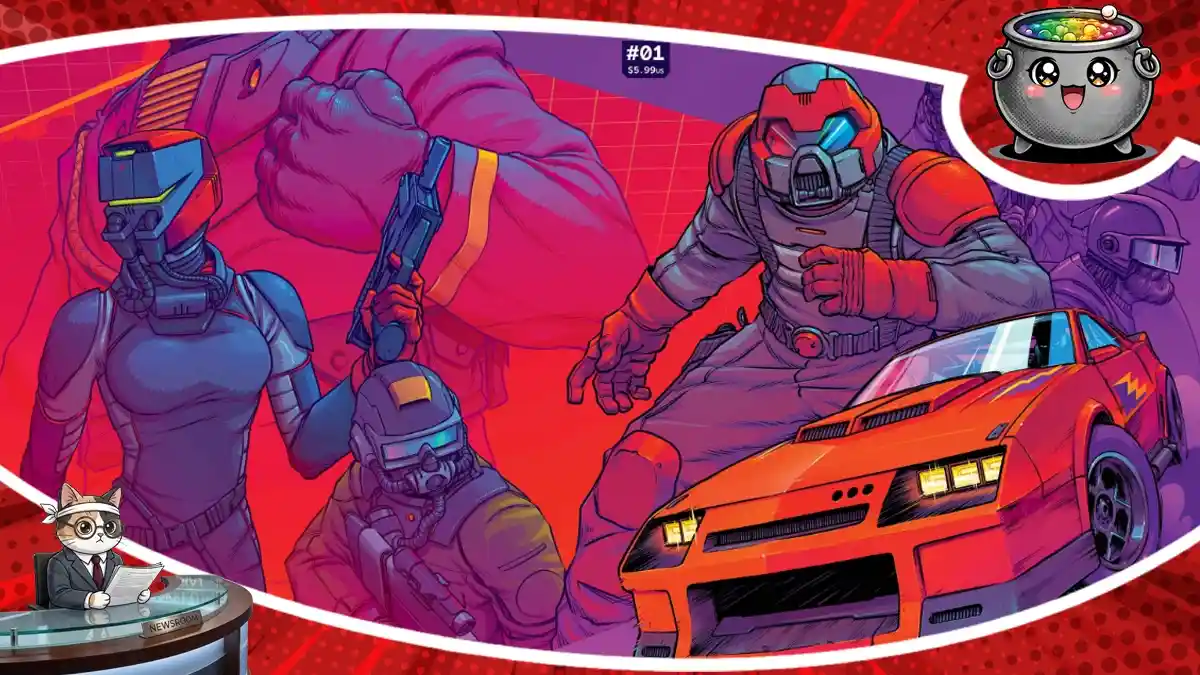 Grafika prezentuje postacie M.A.S.K., zapowiadając ekscytujący crossover w ramach Energon Universe, łączący światy Transformers i G.I. Joe.