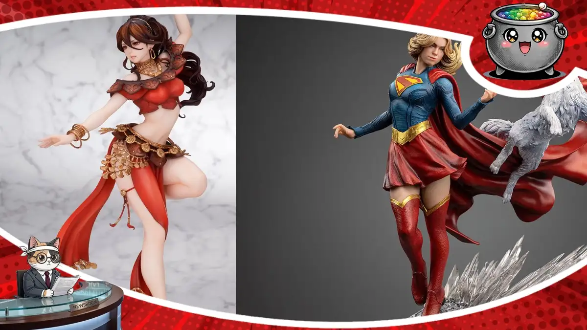Zestaw nowych figurek kolekcjonerskich od Square Enix, Union Creative oraz Iron Studios, prezentujący postacie z Octopath Traveler, Overlord oraz uniwersum DC.