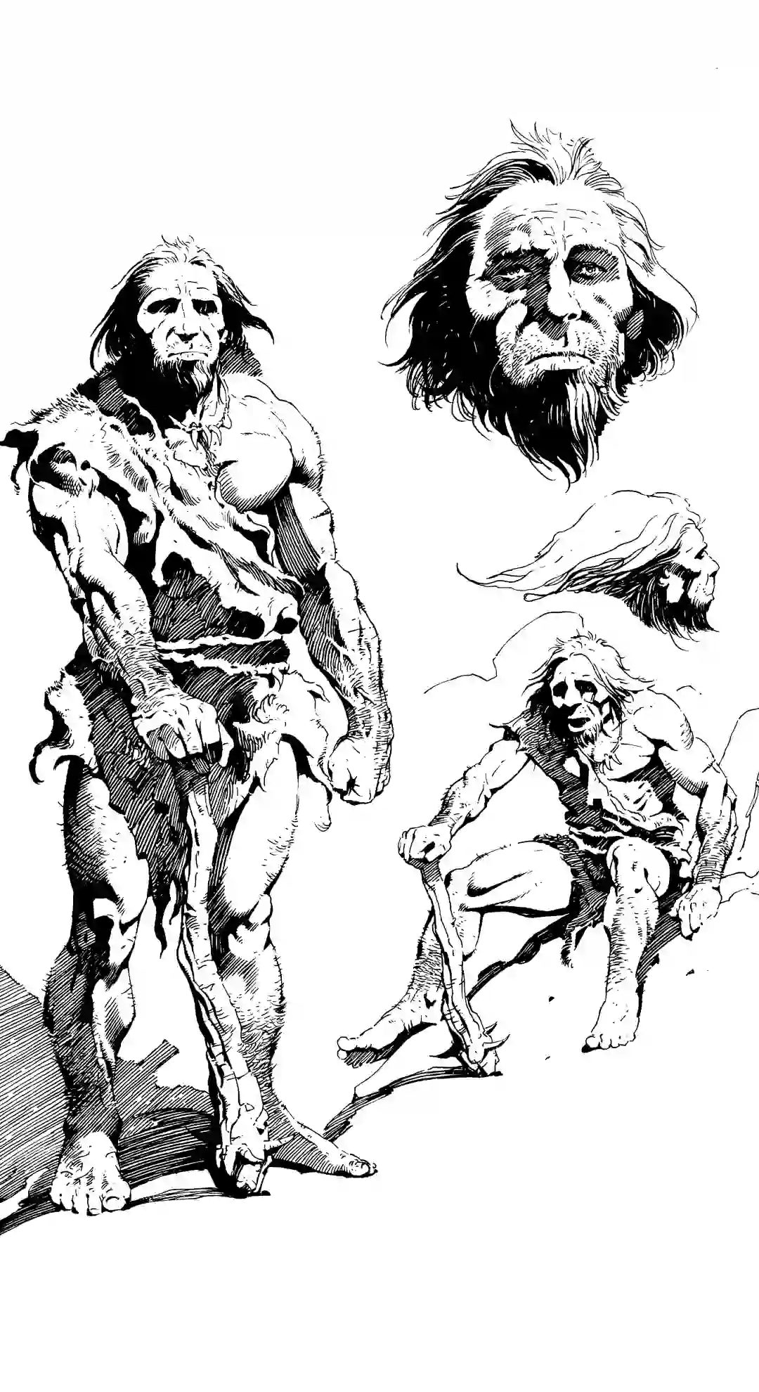 Szkic komiksu HUNT, scenariusz Miguel Ferreira