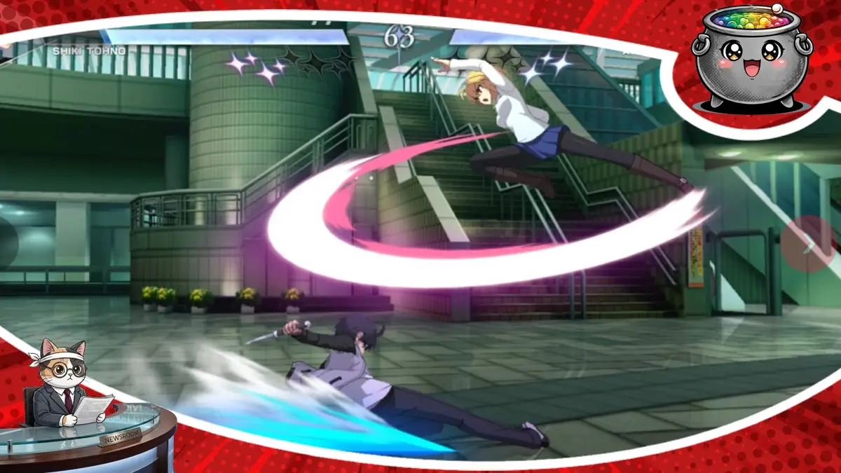 Dynamiczne starcie postaci w nowej 2D bijatyce Melty Blood: Twi-Lumina, zapowiadającej powrót bohaterki White Len oraz nową datę premiery gry.
