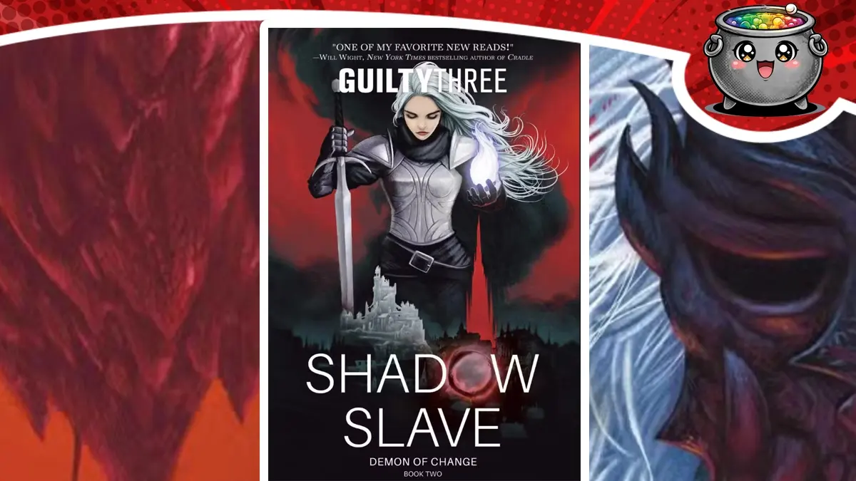 Okładka książki Shadow Slave: Demon of Change autorstwa Guiltythree przedstawiająca postać ze mieczem i świecącą kulą w dłoni.