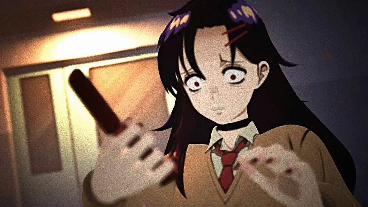 Przerażona postać w opuszczonym miejscu w grze Signal Veil. Nowy survival horror nawiązuje stylistycznie do klasycznej grozy i klimatu anime z lat 90.